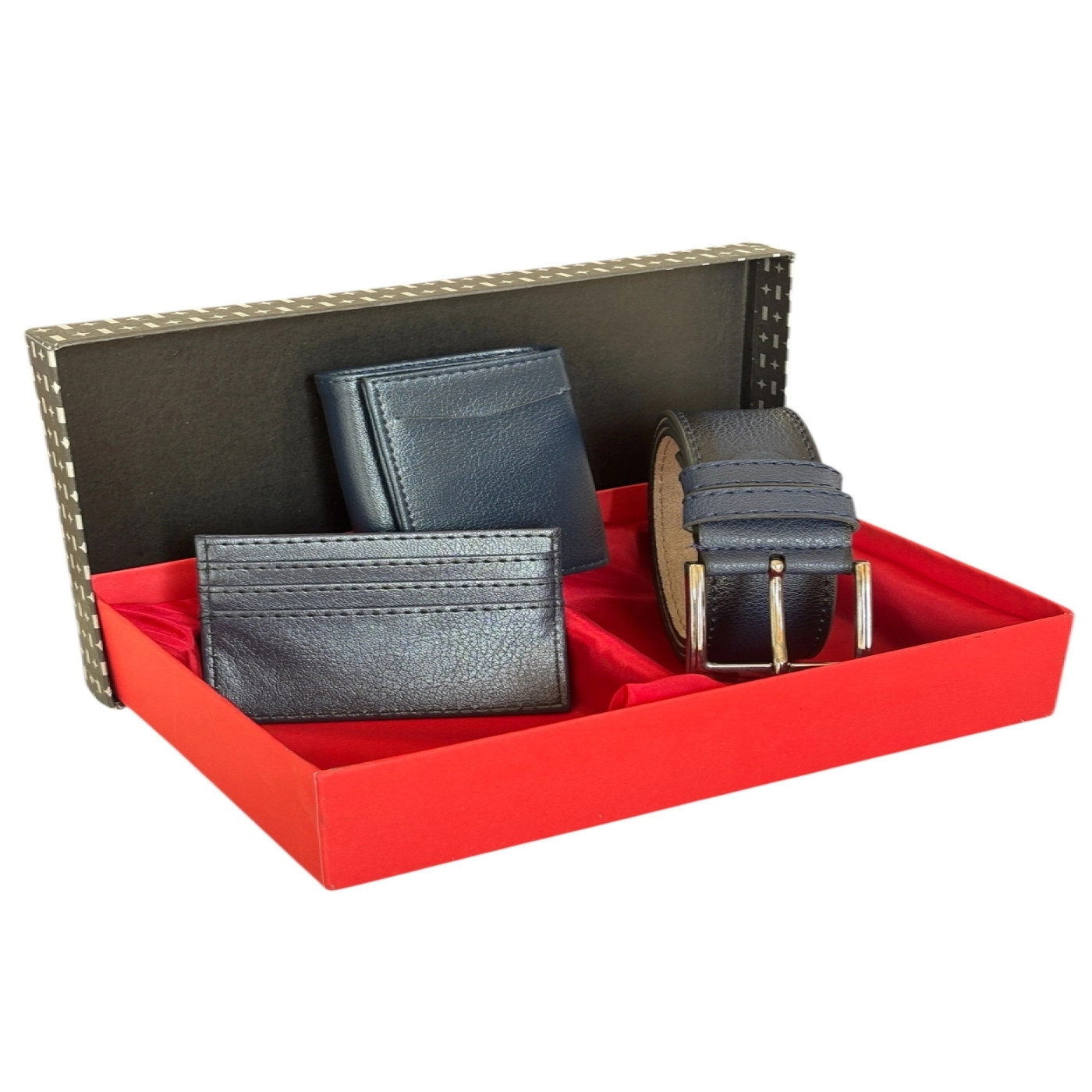 Premium Serisi Özel Kutulu Lüks Deri Mekanizmalı Cüzdan Kemer Ve Kartlık Erkek Seti