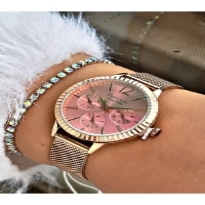 FERRUCCİ FUNCTION ROSE HASIR KADIN KOL SAATİ