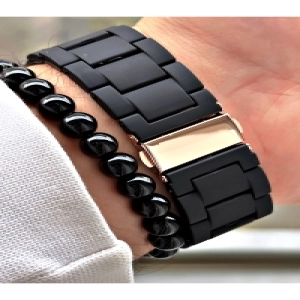 Premium Tasarım Silikon Kordon Exclusive Serisi Metal Kasa Erkek Kol Saati-Bileklik Hediyeli