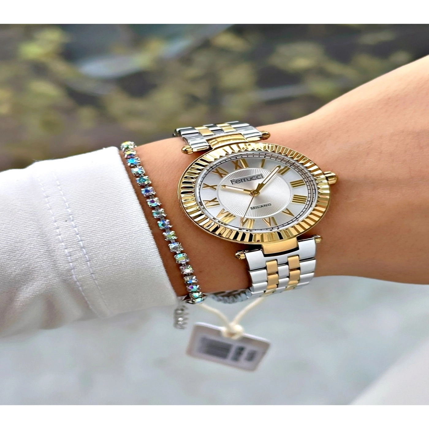 ROMA RAKAMLI GOLD GÜMÜŞ METAL KADIN KOL SAATİ hover