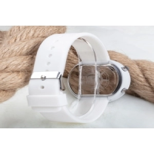 Beyaz Silikon Kordonlu Led Dijital Yetişkin Kız Kol Saati ST-303702