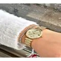 FERRUCCİ RAKAMLARI TAŞLI GOLD METAL KADIN KOL SAATİ