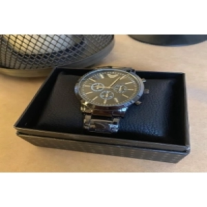 Erkek Çelik Ithal Analog Yeni Model Kol Saati Siyah Kordon-gümüş Siyah Kadran