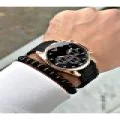 Premium Tasarım Silikon Kordon Exclusive Serisi Metal Kasa Erkek Kol Saati-Bileklik Hediyeli