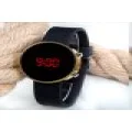 Dijital Led Watch Siyah Silikon Kordon Unisex Kol Saat ST-303484
