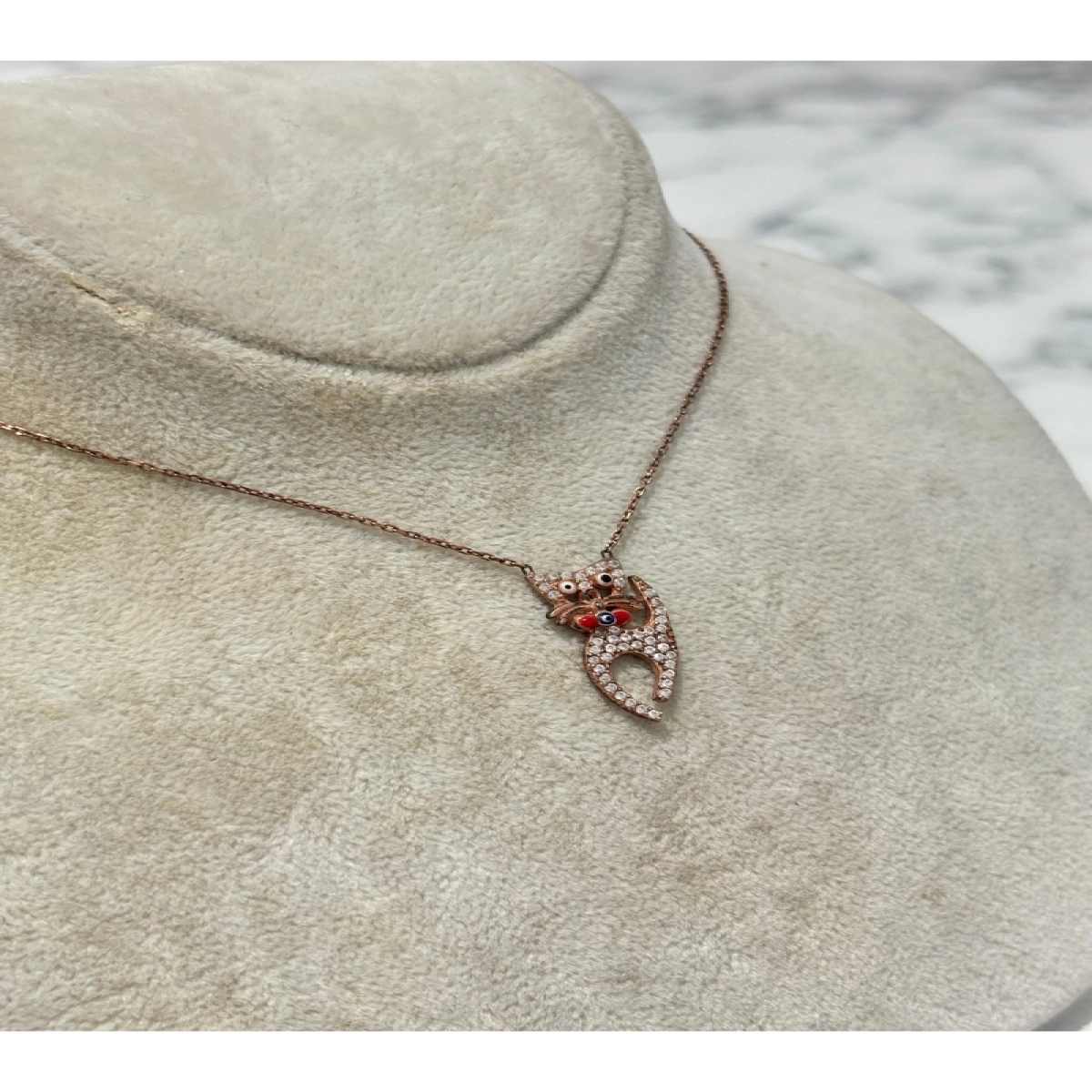 925 Ayar Gümüş Kedi Modeli Gümüş Kolye