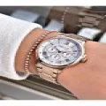 Rosegold Renk Çelik Kordon Kadın Kol Saati Bileklik Hediyeli