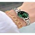 Özel Lüks Series Vintage Tasarım Roma Rakamlı Metal Kordon Kadın Kol Saati-Bileklik Hediyeli