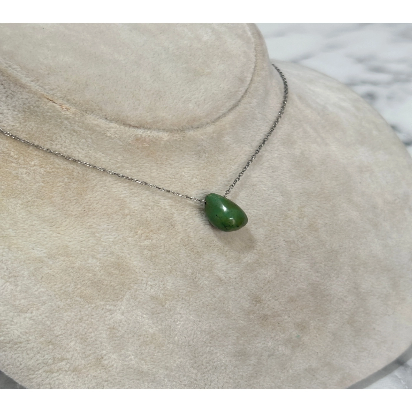 925 Ayar Gümüş Taşlı Doğaltaş Modeli Gümüş Kolye