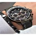 FERRUCCİ SİYAH ROSE KADRANLI FUNCTION SİYAH METAL ERKEK KOL SAATİ