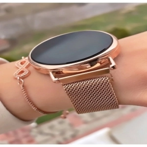 Dokunmatik Ekran 10200014 Mıknatıs Kordon Kadın Kol Saati