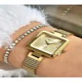 FERRUCCİ KARE GOLD HASIR KADIN KOL SAATİ