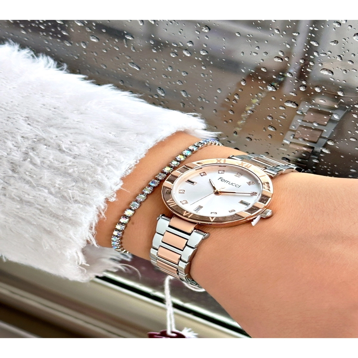 FERRUCCİ ROSE GÜMÜŞ METAL KADIN KOL SAATİ hover