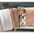 KARE ROSE GÜMÜŞ METAL KADIN KOL SAATİ