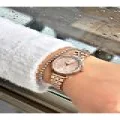 FERRUCCİ ROSE TAŞLI RAKAMLI METAL KADIN KOL SAATİ