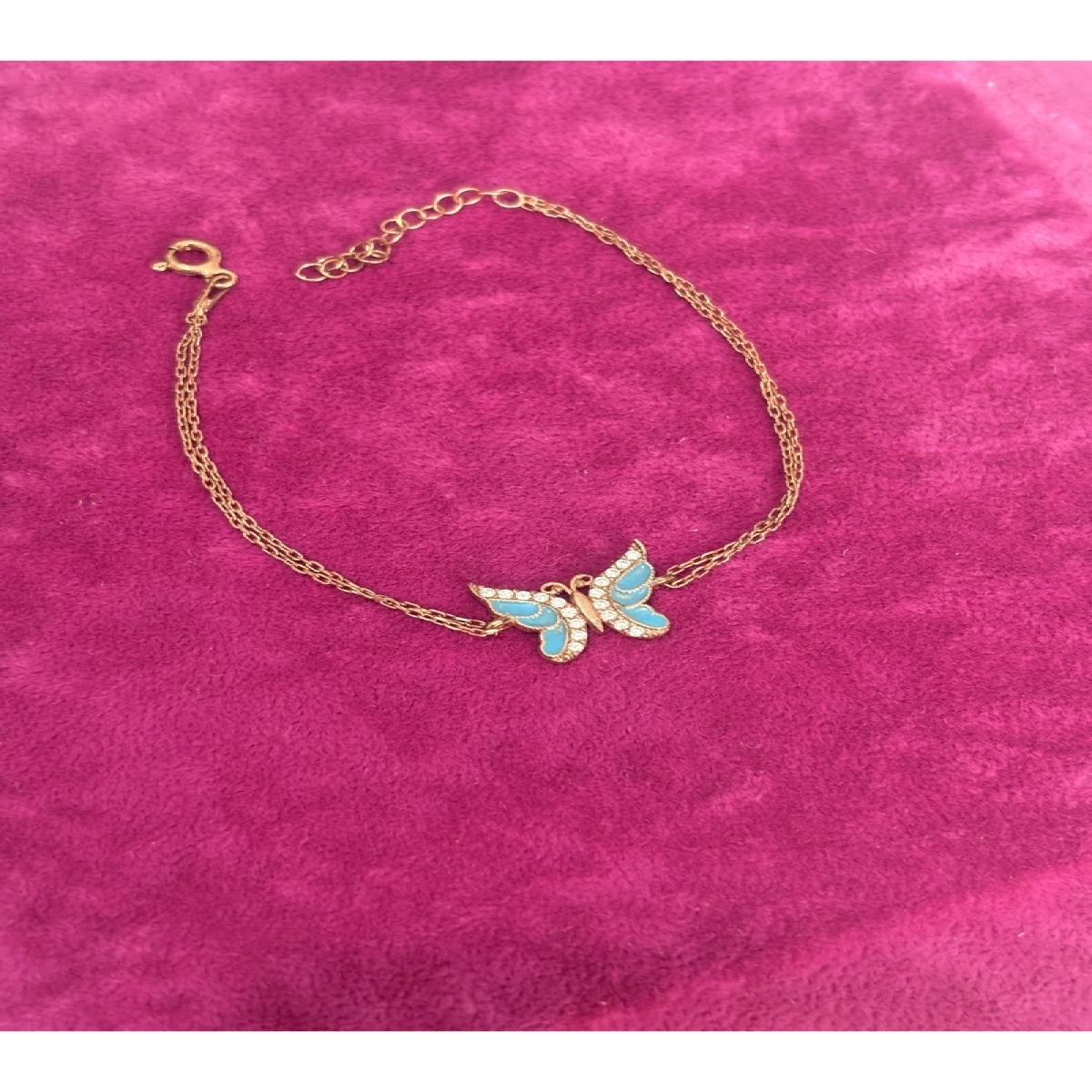 925 Ayar Gümüş Kelebek Gümüş Bileklik Modeli