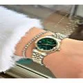 FERRUCCİ YEŞİL KADRANLI GOLD GÜMÜŞ METAL KADIN KOL SAATİ