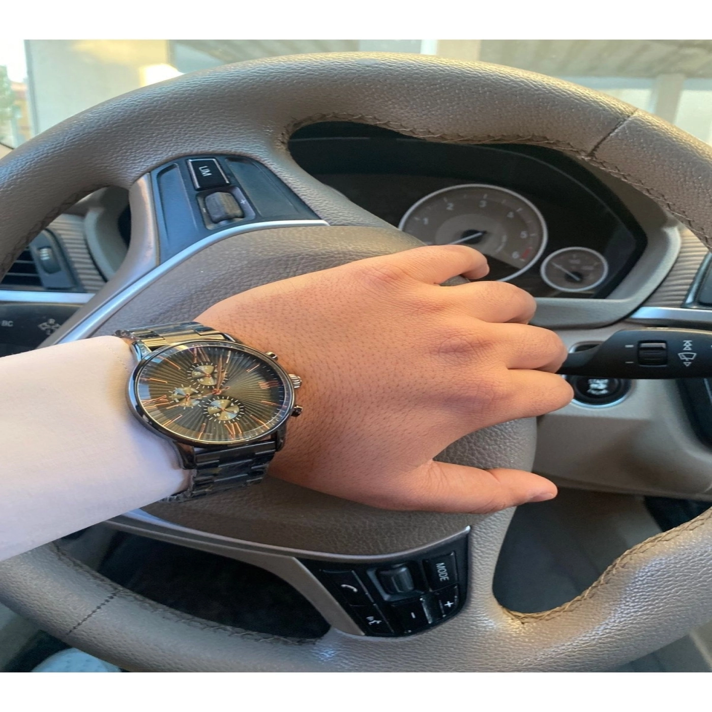 Erkek Kol Saati Çelik Kordon Çelik Kasa Solma Renk Atma Yapmaz