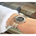 FERRUCCİ SİYAH KADRANLI ROSE GÜMÜŞ METAL KADIN KOL SAATİ