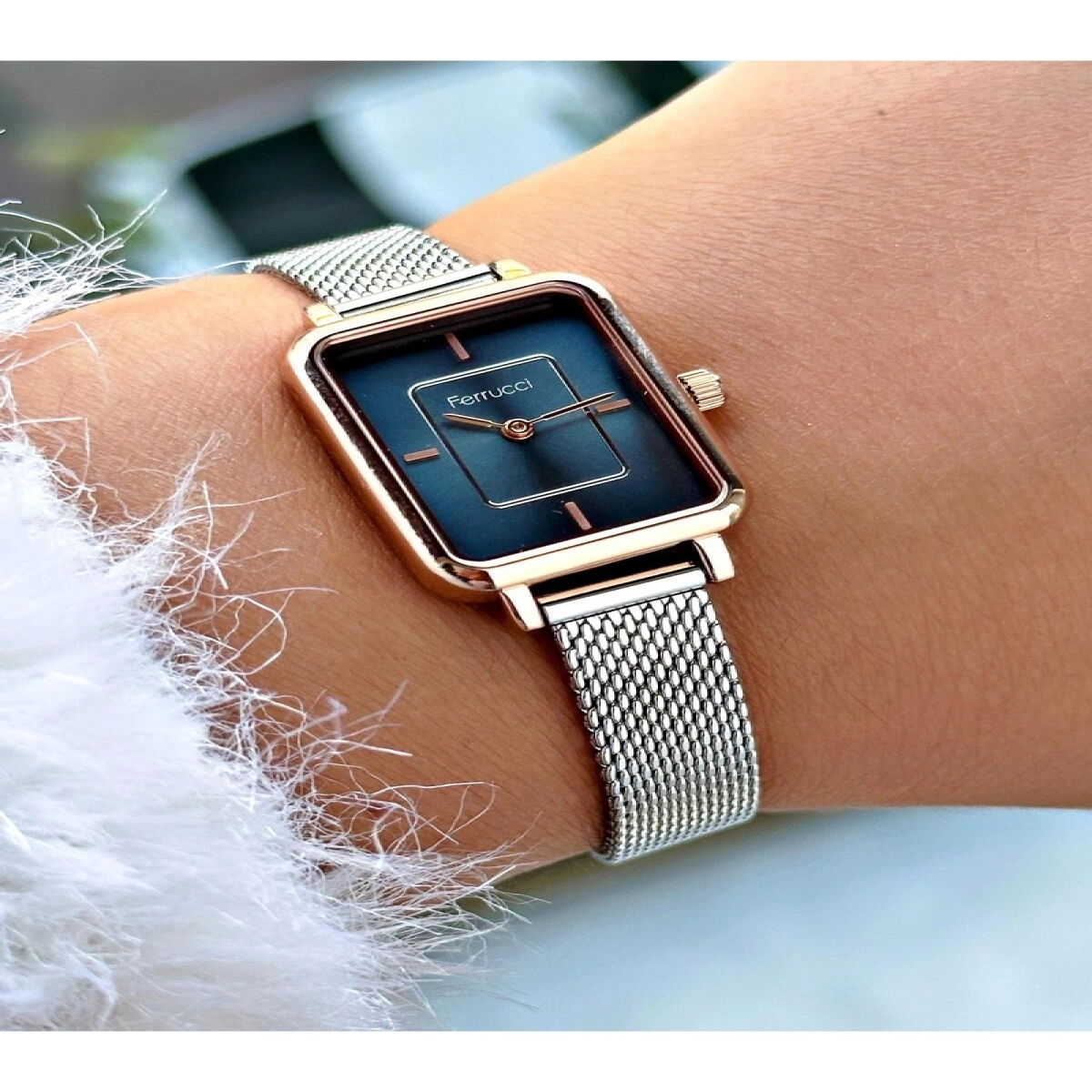 Gümüş Rengi Çelik Kordon Kadın Kol Saati 03361