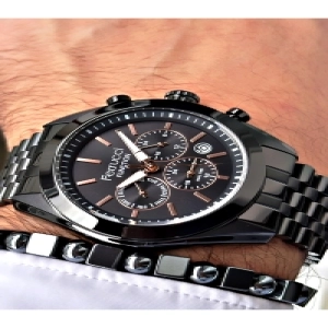 FERRUCCİ TAKVİMLİ FUNCTION SİYAH METAL ERKEK KOL SAATİ