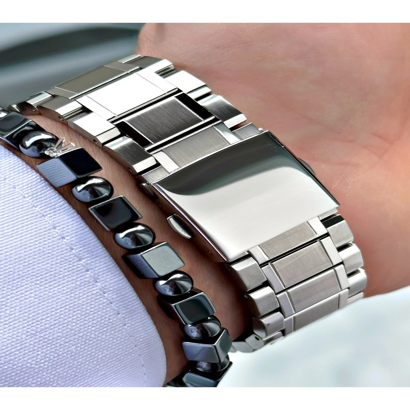 FERRUCCİ FUNCTION SİYAH KADRANLI GÜMÜŞ METAL ERKEK KOL SAATİ hover