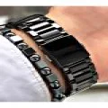 FERRUCCİ GÜMÜŞ KADRANLI SİYAH METAL ERKEK KOL SAATİ