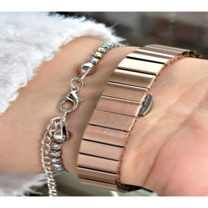 FERRUCCİ KARE ROSE TAŞ RAKAMLI ROSE METAL KADIN KOL SAATİ