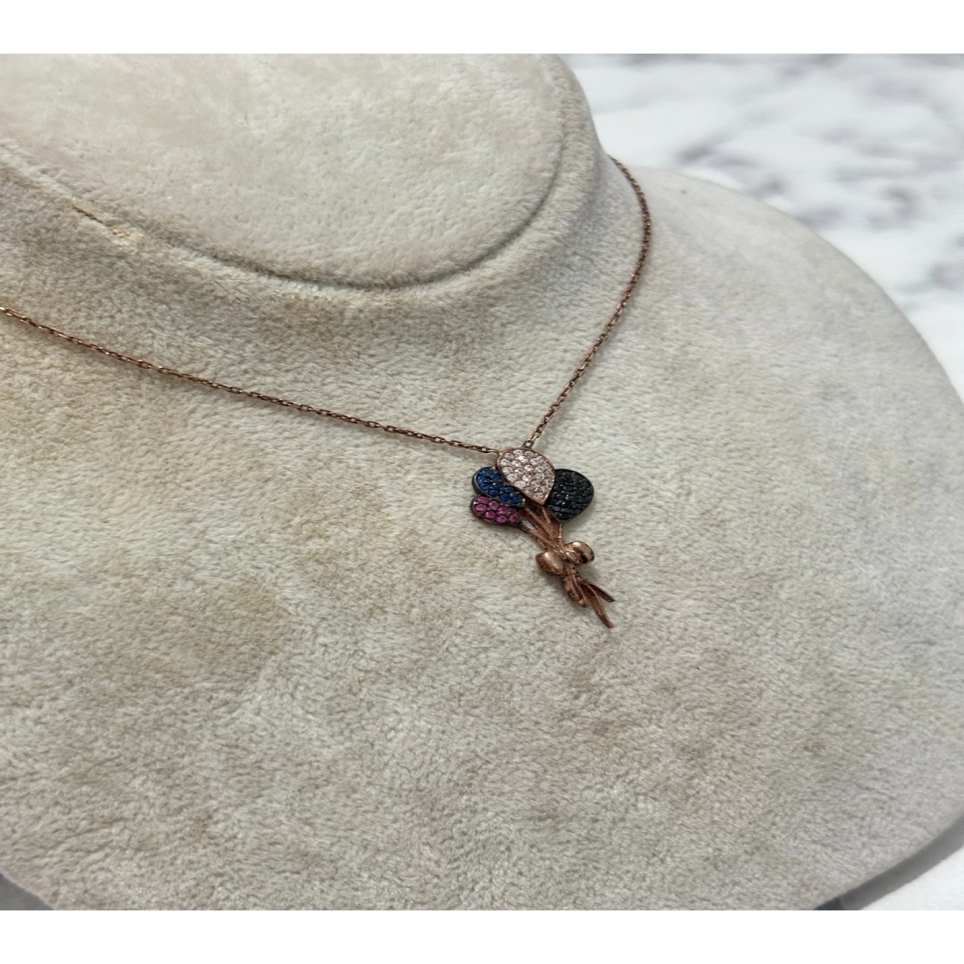 925 Ayar Gümüş Balon Modeli Gümüş Kolye