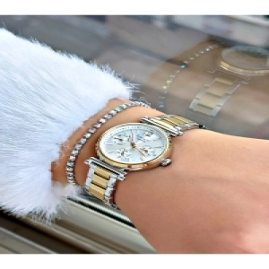 FUNCTION BEYAZ KADRANLI GOLD GÜMÜŞ KADIN METAL KOL SAATİ