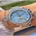 Altın Rengi Metal Kordon Bayan Saat Rs3009