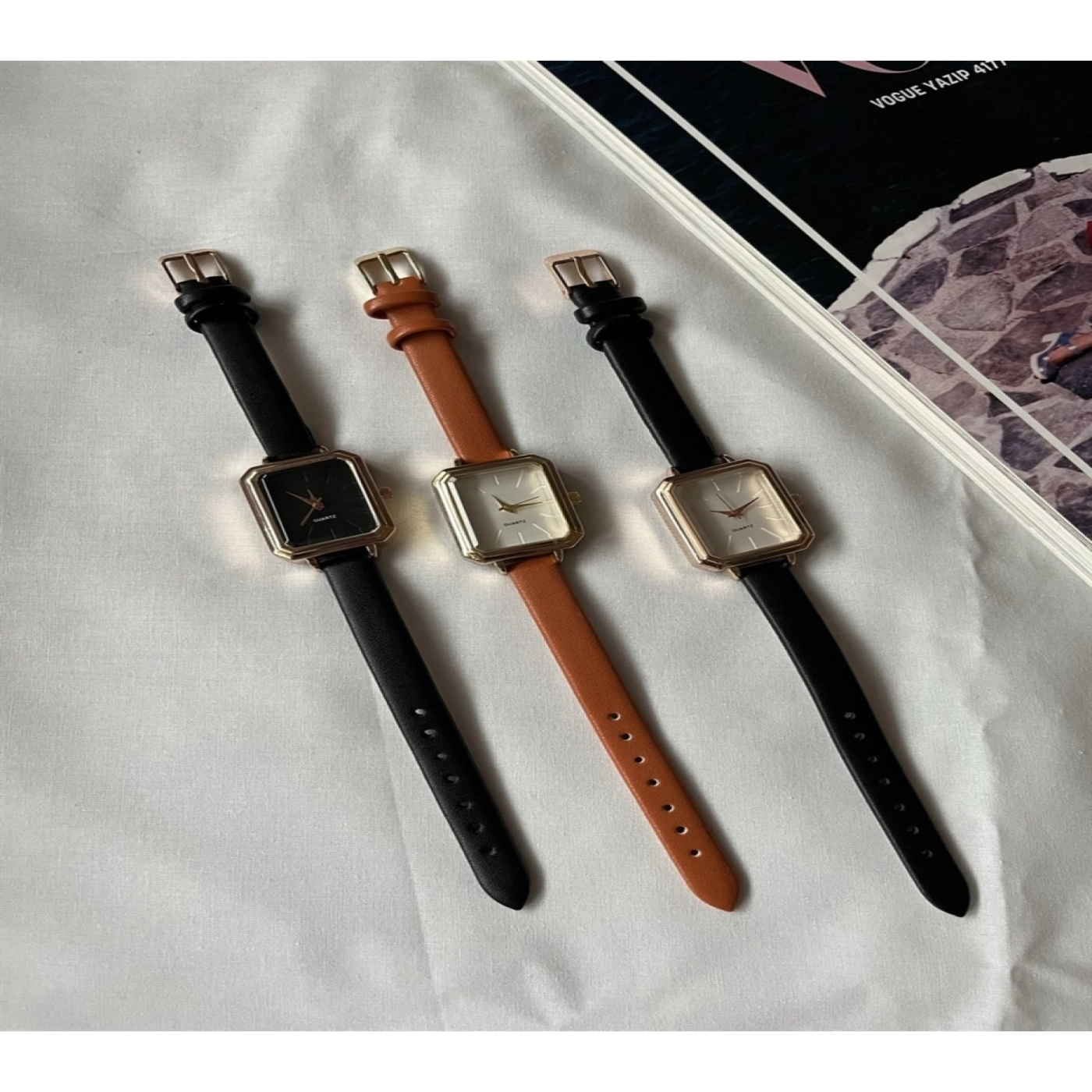 Premium Deri Kayış Saat hover