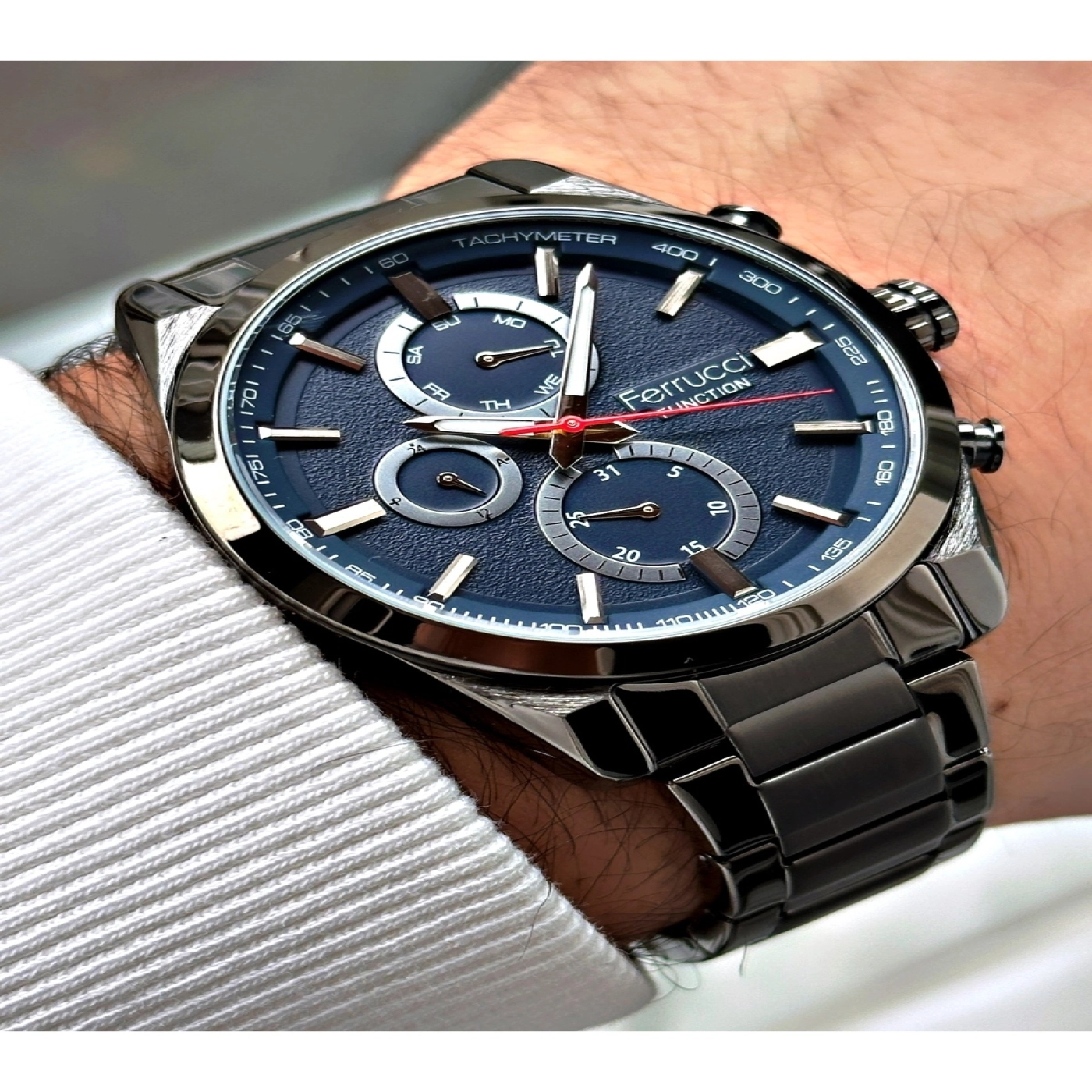 Function Fonksiyonlu 3 Atm Su Geçirmez Çelik Kordon Erkek Kol Saati