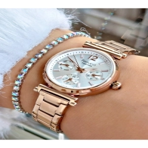 FUNCTION BEYAZ KADRANLI ROSE KADIN METAL KOL SAATİ