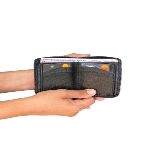 Premium Serisi Özel Kutulu Lüks Deri Dikey Fermuarlı Cüzdan Kemer Kartlık Ve Çakmak Erkek Seti
