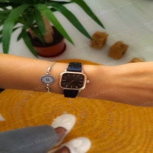 Minimal Kare Kadran Çelik Kordon Retro Kadın Kol Saati