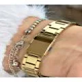 FERRUCCİ KESME CAMLI GOLD METAL KADIN KOL SAATİ