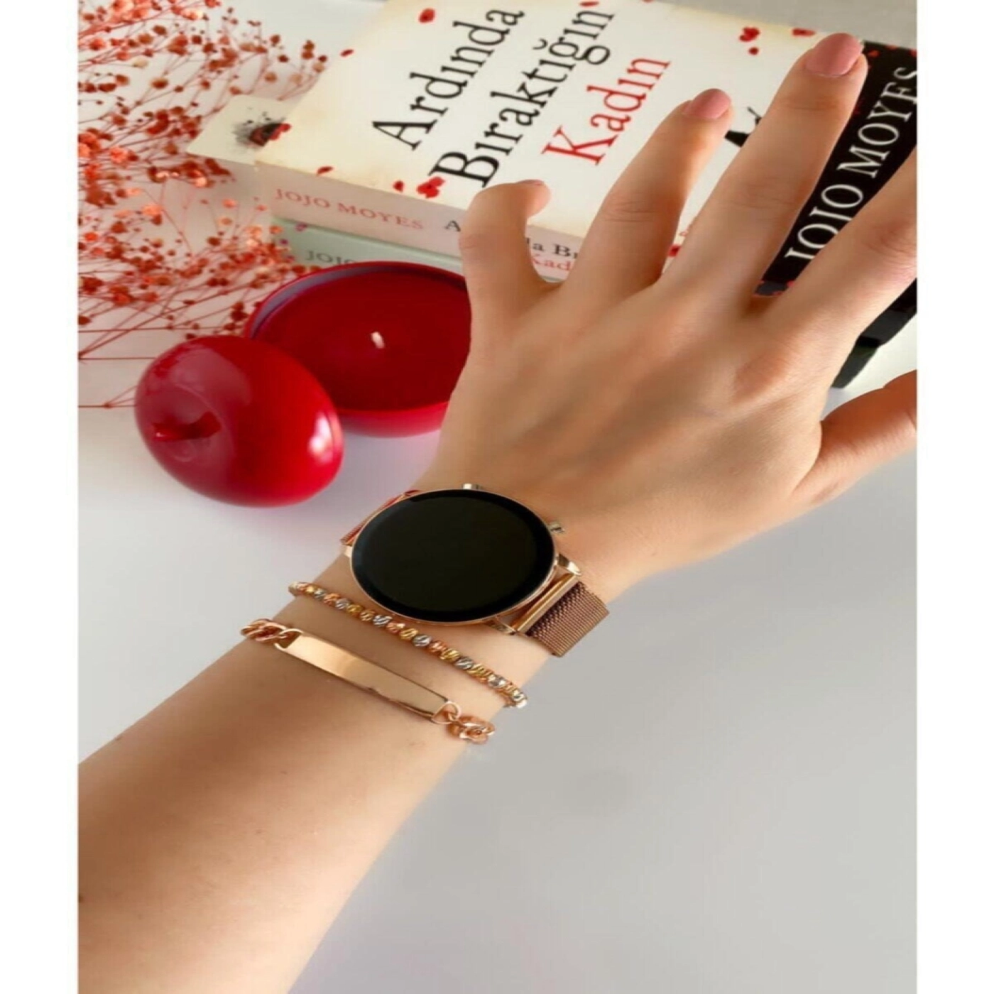 Unisex Tuşlu Led Saat Mıknatıslı Kordon Özel Seri hover