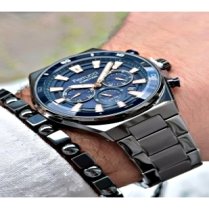 Gümüş Renk Spor Çelik Kordon  Fonksiyonlu Erkek Kol Saati + BİLEKLİK HEDİYELİ