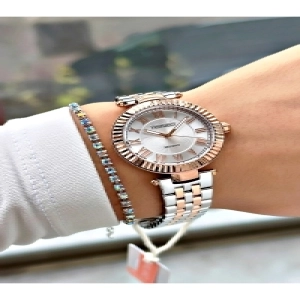 ROMA RAKAMLI ROSE GÜMÜŞ KADIN METAL KOL SAATİ