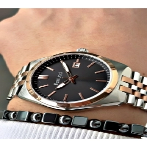 FERRUCCİ SİYAH KADRANLI FUNCTION ROSE GÜMÜŞ METAL ERKEK KOL SAATİ