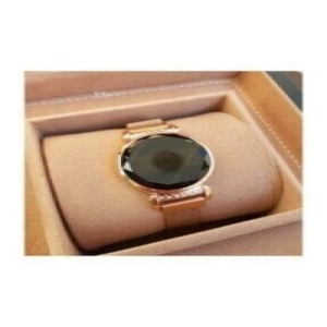 Gold Hasır Mıknatıslı Kordon Dokunmatik Ekran Taşlı Kasa Saati