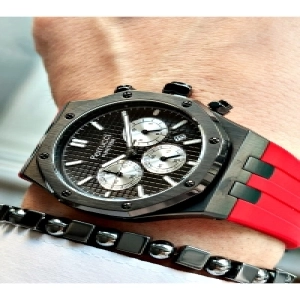 FUNCTION SİYAH KADRANLI TAKVİMLİ KIRMIZI SİLİKON ERKEK KOL SAATİ