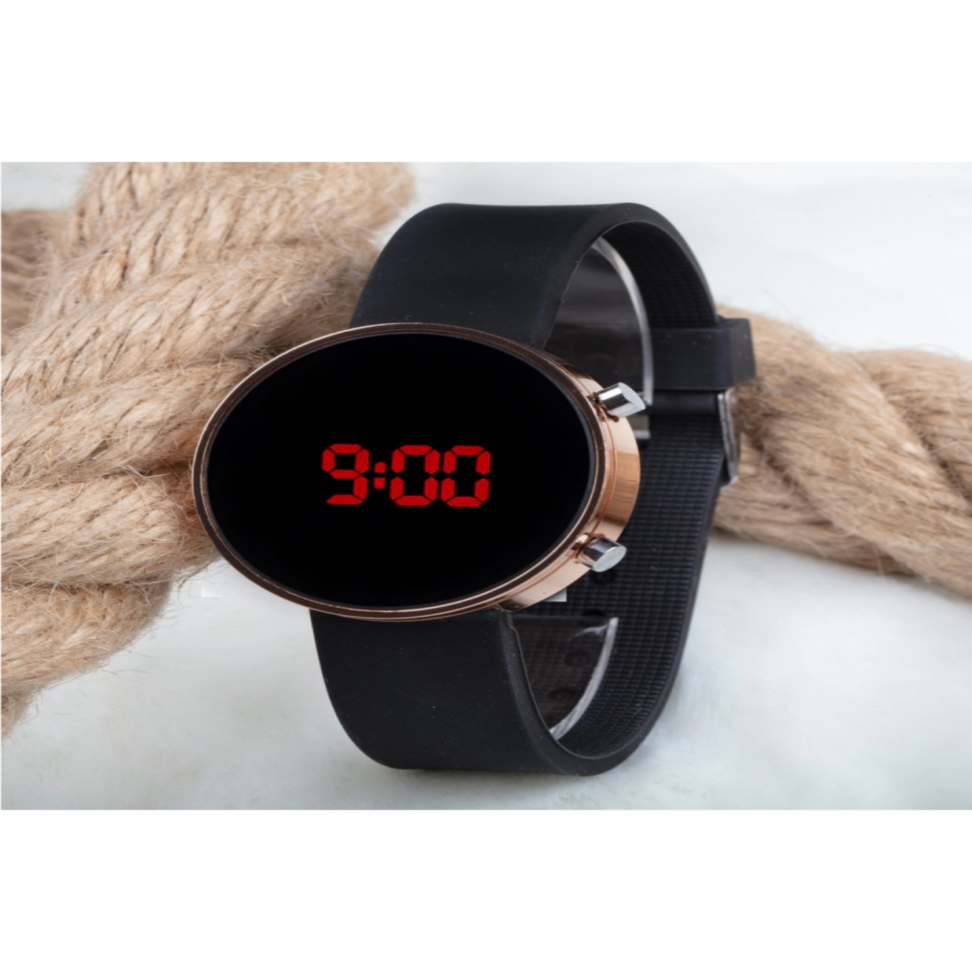 Dijital Led Watch Bakır Silikon Kordon Unisex Kol Saat ST-303483