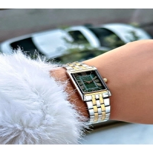 Altın - Gümüş Rengi Çelik Kordon Kadın Kol Saati 03373