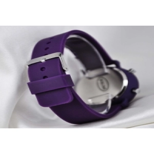 Mor Renk Silikon Kordonlu Muhteşem Tasarım Trend Led Kadın Genç Kız Kol Saati Su-101-002