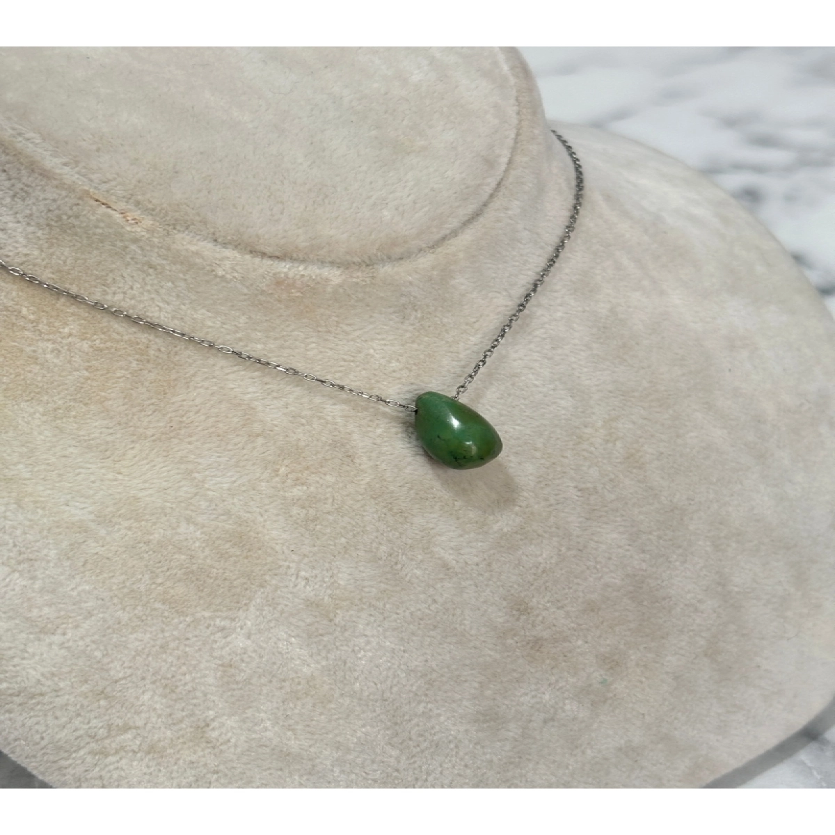 925 Ayar Gümüş Taşlı Doğaltaş Modeli Gümüş Kolye