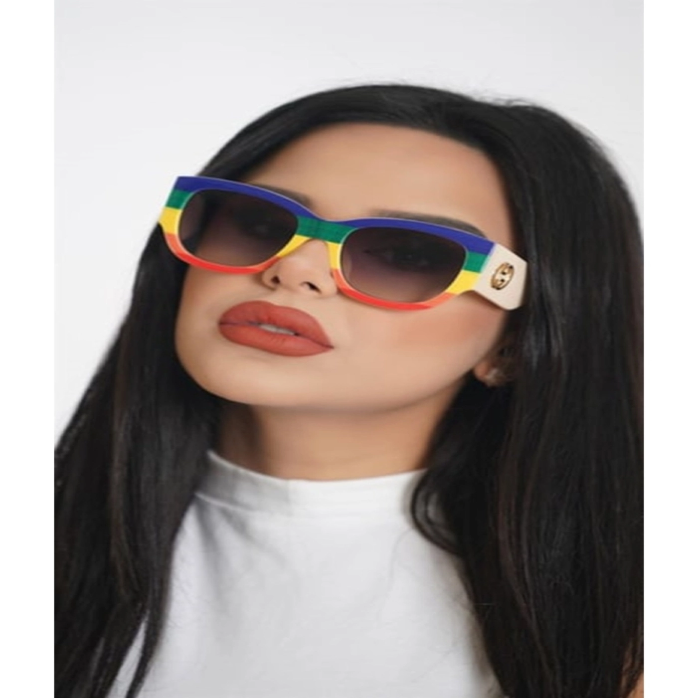 Lüks Geometrik Tasarım Kadın Güneş Gözlüğü