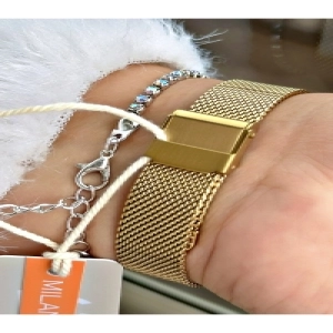 YEŞİL KADRANLI KARE GOLD KADIN HASIR KOL SAATİ