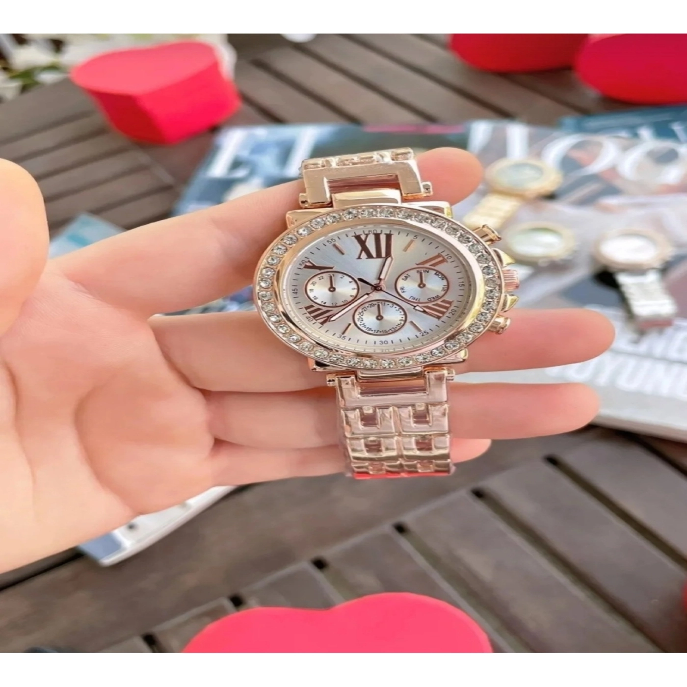 Sonsuzluk Bşleklik Tasarımlı Metal Kordonlu Clariss Bayan Kombin Saat hover